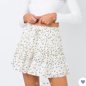 Princess Polly Life Of Life Mini Skirt White